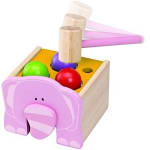 Fraaie roze olifanten-hamerbank!