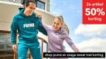 2e artikel 50% korting op Puma en Osaga Sweat bij Scapino