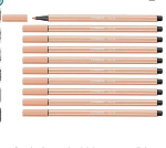 Rotulador premium STABILO Pen 68 color albaricoque caja 10ud por 5,24€