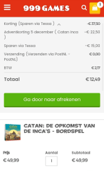 999 games: CATAN - De Opkomst van Inca's
