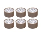Cinta de embalaje de productos de oficina 48mmx50 6 piezas marrón por solo 2,59€