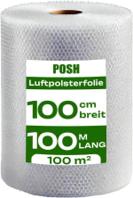 Luchtkussenfolie, 100 m x 100 cm breed, voor €37,20 bij Amazon