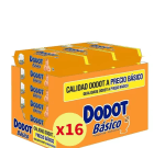 Toallitas DODOT Básico PACK ahorro de 16 paquetes de 54 unidades (864 toallitas) por 13,25€