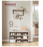 Banc à chaussures SONGMICS avec siège - 9 compartiment à 34,99€