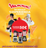 Moulinex regala experiencias (valorados en 50€) por comprar batidoras
