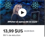 Cours complet de React.JS pour débutants à 13,10€