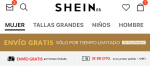 Envio Gratis para todos los pedidos Shein.