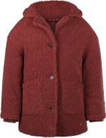 Koko Noko meisjes winterjas zachtrood teddy voor €16,50 bij Bol