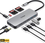 iTAKAT 11-in-1-USB-C-hub, 4K USB-C-naar-HDMI-adapter, 3 SD/MicroSD-kaartlezer, 5 USB 3.0/2.0-poorten voor €27,76 dmv code