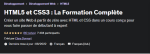 Cours de HTML5 et CSS3 en ligne à 13,99€