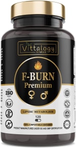 Vittalogy F-Burn Premium. Quemagrasas Potente Con Garcinia Cambogia 120 Cápsulas por 18,75€