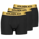 15% korting op alle 3-packs Golden Ass boxershorts