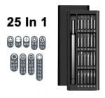 Juego destornilladores 25 en 1, brocas magnéticas Phillips Torx por solo 0,33€