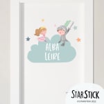 25% de descuento en Vinilos decorativos infantiles con Nombres personalizados Starstick