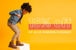 15% korting op de hele kinderschoenencollectie bij Shoemixx