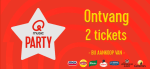 2 tickets voor de Qmusic Party bij aankoop van 1 product via qmusicparty