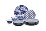 Service de table Homeside 18 pièces Mix & Match Bleu à 15€