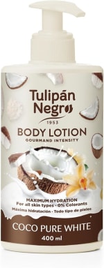 Tulipán Negro Loción Corporal con dosificador Coco Pure White 400 ml por 2,23€
