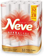 Papel Higiênico Neve Toque de Seda, 32 Rolos - R$ 39,90