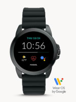 Montre connectée GÉN 5 E en silicone noir à 99€