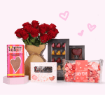 14% korting op een valentijnskaart met of zonder cadeau bij Kaartje2go