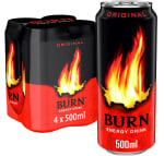 Burn Energy Original, Bebida Energética, Pack 4 latas de 500ml por 3,32€