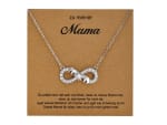 Collar símbolo del infinito circonita cúbica 5A VNOX Acero inoxidable a tan solo 5,99€
