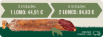 2 Lomo de Cebo de Campo Ibérico producto certificado por 44,91€ (22,45€ cada mitad )