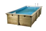 Piscine en bois rectangulaire liner Bleu à 3179,40€