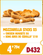 Tu menú en Burger King por tan solo 4,79€