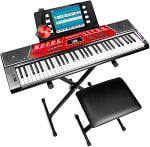 RockJam Teclado de Piano de 61 Teclas con Kit de Inflexión de Tono + accesorios por 110,49€