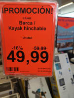 Promoción de barca Kayak hinchable Crane por 49,99€