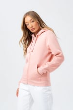 Hype womens mellow rose drawcord zip hoodie for £44.99 at justhype