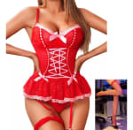 Lencería Encaje Mujer Babydoll Con Liguero por $168 | Mercado Libre