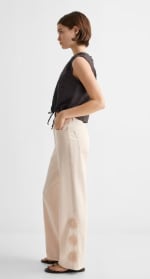 Pantalón de algodón con bordado para Mujer por 11.99€