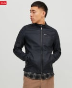 Chaqueta de cuero sintético Jack & Jones JJEROCKY JACKET por solo 37,99€
