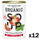Pack 12 Botes de 400 grs de Sopa De Tomate Italiana Orgánica Saludable por 10.92€