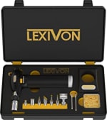 LEXIVON Kit multipropósito soldador de butano | Soldador Premium con auto ignicion de llama ajustable | Pro Grade Equivalente a 125 Watts (LX-771) por 33,99€