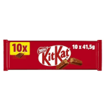Kit Kat recubierta de chocolate con leche 67,2% Paquete de 10 x 41.50 gr por solo 4,21€