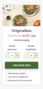 30 euro korting op je hellofresh box! Box vanaf €5,95 in huis