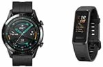 Huawei Watch GT 2- Zwart - Fluoroelastomer band + Huawei band 4 voor €100