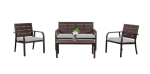 Juego Set Terraza Oporto 4 Piezas Con Cojin por $269.990