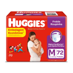 Fralda Huggies Supreme Care com 72 Unidades - Leve 2 e pague R$ 59,99