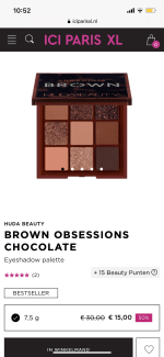 HudaBeauty (2) paletten met 50%!