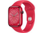 Apple Watch Series 8 45mm Rood (Rode Siliconenband) voor€229 bij Krefel in Belgie
