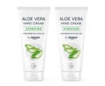 Crema de manos con aloe vera 98% ingredientes naturales 2x100ml by Amazon por 2,78€