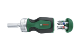 Bosch Home and Garden Destornillador de Carraca, con Mango Ancho y 6 Puntas por 11.99€