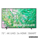 Samsung UE75DU8070UXXU 75” LED 4K Ultra HD Smart TV - £649.99