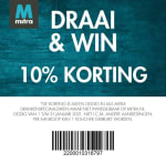 10% korting met bon bij mitra (winkel)