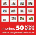 Gratis Revelado de 50 fotos formato calidad premium